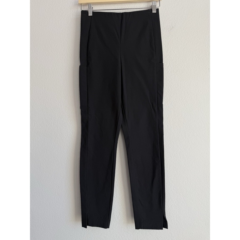 Athleta Pants Size 4 Women's Wander Slim Black Travel Commute High Waist Pockets - Picture 3 of 11